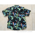 Camisa hawaiana hombre algodón estampado